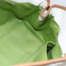 Salvatore Ferragamo Gancini Hand Bag Leather Ivory Gold Auth 147963-17