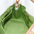 Salvatore Ferragamo Gancini Hand Bag Leather Ivory Gold Auth 147963-18