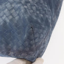 BOTTEGA VENETA INTRECCIATO Transcription Pattern Bag Nylon Blue Auth 147964-9