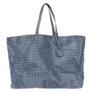 BOTTEGA VENETA INTRECCIATO Transcription Pattern Bag Nylon Blue Auth 147964-13