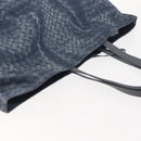 BOTTEGA VENETA INTRECCIATO Transcription Pattern Bag Nylon Blue Auth 147964-6