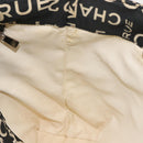 CHANEL Bysy Line Tote Bag Canvas Black CC Auth 147965-18