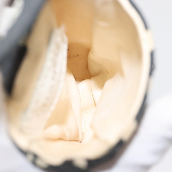 CHANEL Bysy Line Tote Bag Canvas Black CC Auth 147965