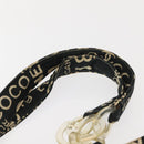 CHANEL Bysy Line Tote Bag Canvas Black CC Auth 147965-8