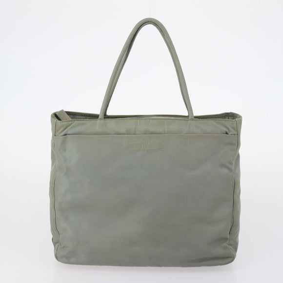 PRADA Tote Bag Nylon 2 Set Pink Khaki Auth 147966