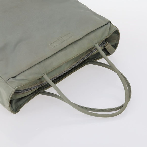 PRADA Tote Bag Nylon 2 Set Pink Khaki Auth 147966