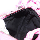 BALENCIAGA LucaGol XS Shoulder Bag Nylon Pink Silver 671309 Auth 147969SM-31