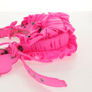 BALENCIAGA LucaGol XS Shoulder Bag Nylon Pink Silver 671309 Auth 147969SM-4