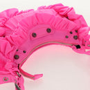 BALENCIAGA LucaGol XS Shoulder Bag Nylon Pink Silver 671309 Auth 147969SM-7