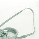 BALENCIAGA Bistro XS Hand Bag Rubber 2way LIme Green Silver 671342 Auth 147970V-17