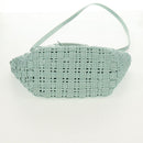 BALENCIAGA Bistro XS Hand Bag Rubber 2way LIme Green Silver 671342 Auth 147970V-7