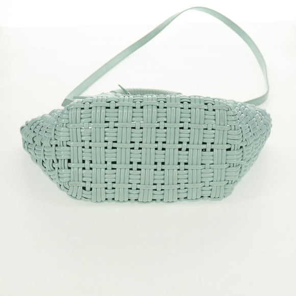 BALENCIAGA Bistro XS Hand Bag Rubber 2way LIme Green Silver 671342 Auth 147970V