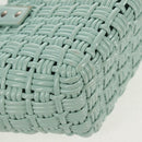 BALENCIAGA Bistro XS Hand Bag Rubber 2way LIme Green Silver 671342 Auth 147970V-20