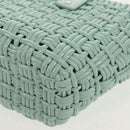 BALENCIAGA Bistro XS Hand Bag Rubber 2way LIme Green Silver 671342 Auth 147970V-21