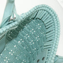 BALENCIAGA Bistro XS Hand Bag Rubber 2way LIme Green Silver 671342 Auth 147970V-24