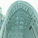 BALENCIAGA Bistro XS Hand Bag Rubber 2way LIme Green Silver 671342 Auth 147970V-25