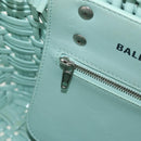 BALENCIAGA Bistro XS Hand Bag Rubber 2way LIme Green Silver 671342 Auth 147970V-26
