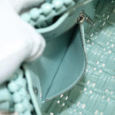 BALENCIAGA Bistro XS Hand Bag Rubber 2way LIme Green Silver 671342 Auth 147970V-27