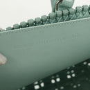 BALENCIAGA Bistro XS Hand Bag Rubber 2way LIme Green Silver 671342 Auth 147970V-12