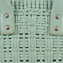 BALENCIAGA Bistro XS Hand Bag Rubber 2way LIme Green Silver 671342 Auth 147970V-3