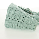 BALENCIAGA Bistro XS Hand Bag Rubber 2way LIme Green Silver 671342 Auth 147970V-5