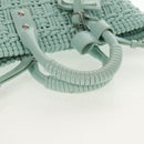 BALENCIAGA Bistro XS Hand Bag Rubber 2way LIme Green Silver 671342 Auth 147970V-8