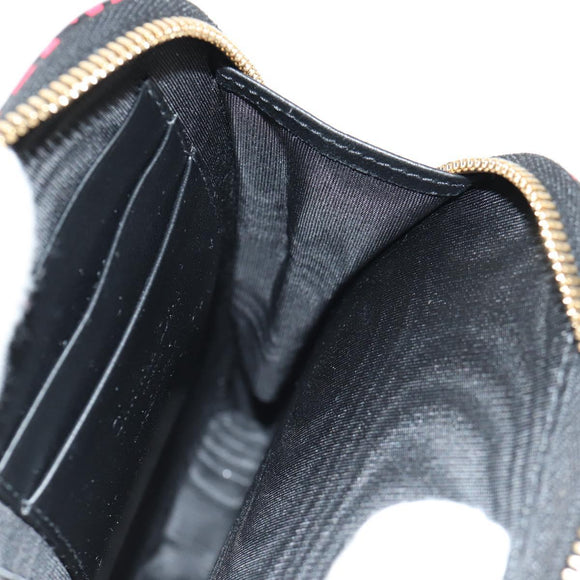 Christian Dior Chain Phone Pouch Leather 2way Red Gold Auth 147971M