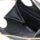 Christian Dior Chain Phone Pouch Leather 2way Red Gold Auth 147971M-25