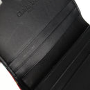 Christian Dior Compact Wallet Patent leather Red Gold Auth 147975M-9