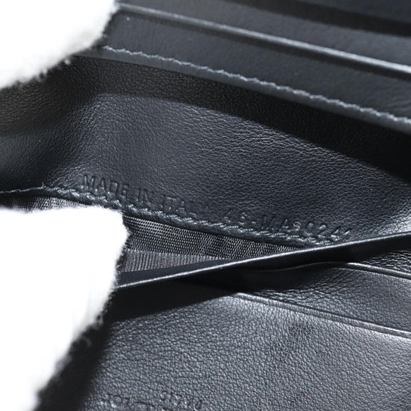 Christian Dior Compact Wallet Patent leather Red Gold Auth 147975M