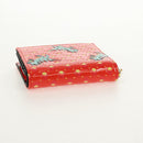 Christian Dior Compact Wallet Patent leather Red Gold Auth 147975M-5