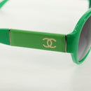CHANEL COCO Mark Sunglasses Plastic Green 5229QA CC Auth 147976M-16