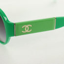 CHANEL COCO Mark Sunglasses Plastic Green 5229QA CC Auth 147976M-15