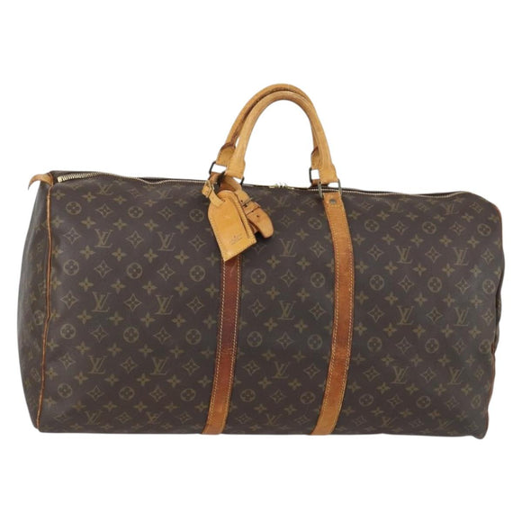 LOUIS VUITTON Monogram Keepall 60 Boston Bag M41422 LV Auth 147986