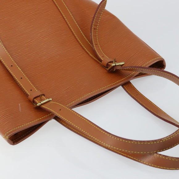 LOUIS VUITTON Epi Bucket GM Shoulder Bag SPO Beige LV Auth 147993