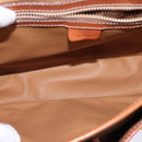 CELINE Macadam Canvas Circle Shoulder Bag PVC Leather Brown Gold Auth 147994-11