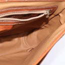 CELINE Macadam Canvas Circle Shoulder Bag PVC Leather Brown Gold Auth 147994-23