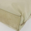 PRADA Tote Bag Nylon Ivory Gold Auth 147996-9