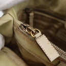 PRADA Tote Bag Nylon Ivory Gold Auth 147996-18