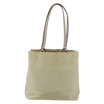 PRADA Tote Bag Nylon Ivory Gold Auth 147996 - 0