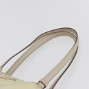 PRADA Tote Bag Nylon Ivory Gold Auth 147996-8