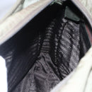 PRADA Tote Bag Nylon Khaki Silver Auth 147997-20