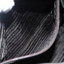 PRADA Tote Bag Nylon Khaki Silver Auth 147997-21