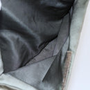 PRADA Tote Bag Nylon Khaki Silver Auth 147997-22