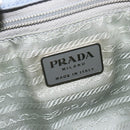 PRADA Tote Bag Nylon Light Blue Silver Auth 147999-17