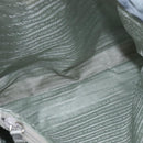 PRADA Tote Bag Nylon Light Blue Silver Auth 147999-10