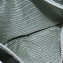 PRADA Tote Bag Nylon Light Blue Silver Auth 147999-21