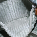 PRADA Tote Bag Nylon Light Blue Silver Auth 147999-11