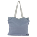 PRADA Tote Bag Nylon Light Blue Silver Auth 147999-2