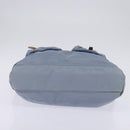 PRADA Tote Bag Nylon Light Blue Silver Auth 147999-5
